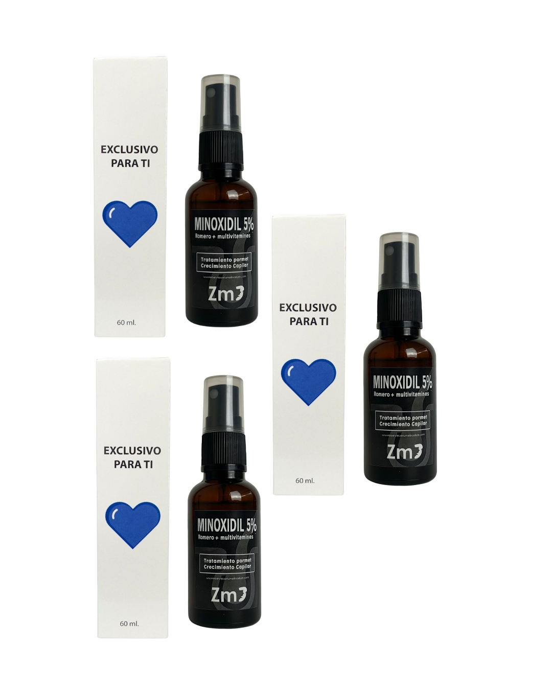 (3X) EXTRACTO ZAMIA CON MINOXIDIL AL 5%